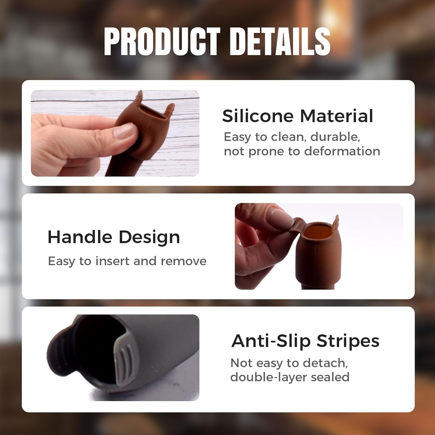 Silicone Wine Stopper for Wine Bottles, 2025 New Wine Stoppers for Wine Bottles, Seal Bottle Cover for Beer Champagne, Glass Bottle Sealer Covers Wine Stoppers for Home Use (12, All) - Image 5