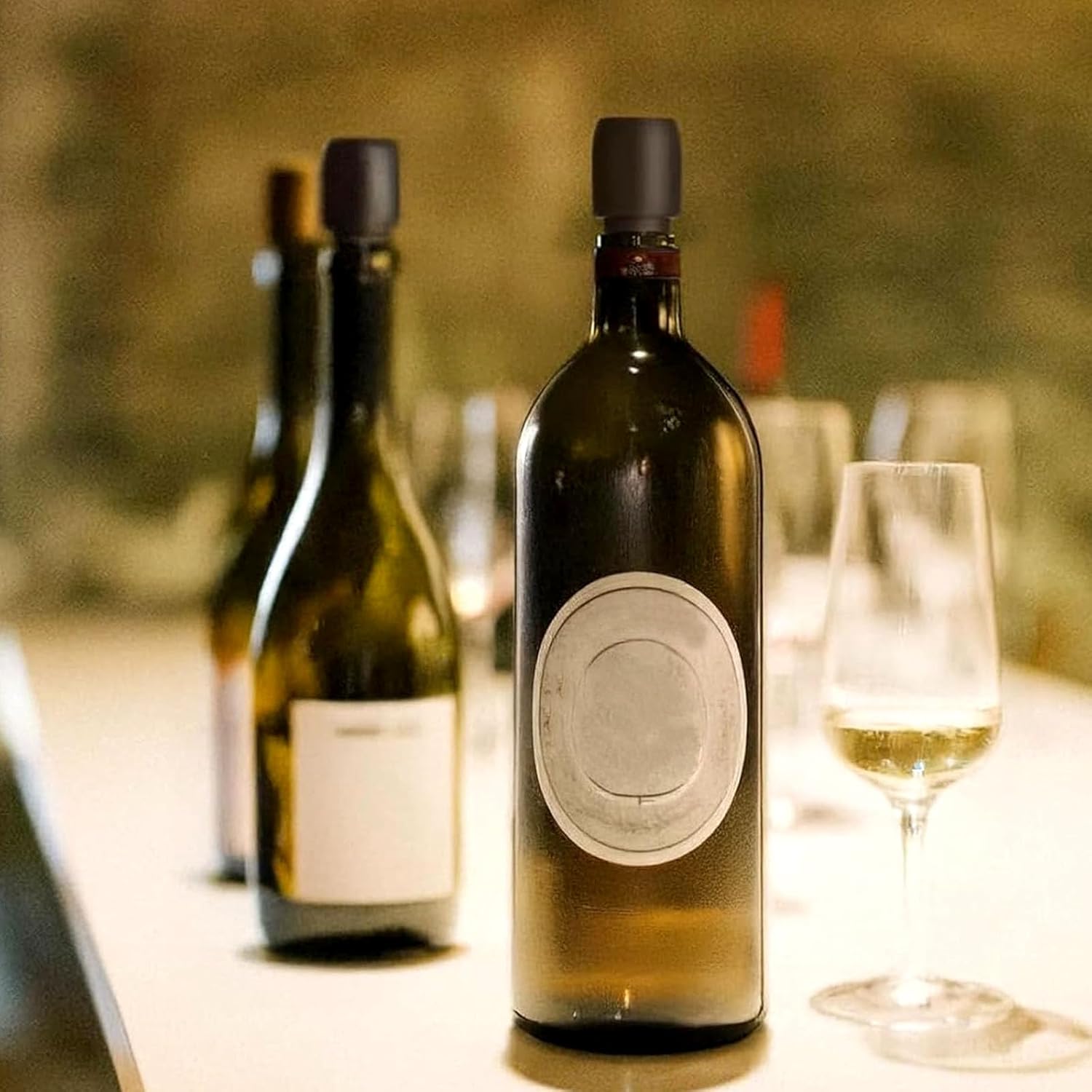 Silicone Wine Stopper for Wine Bottles, 2025 New Wine Stoppers for Wine Bottles, Seal Bottle Cover for Beer Champagne, Glass Bottle Sealer Covers Wine Stoppers for Home Use (12, All) - Image 7