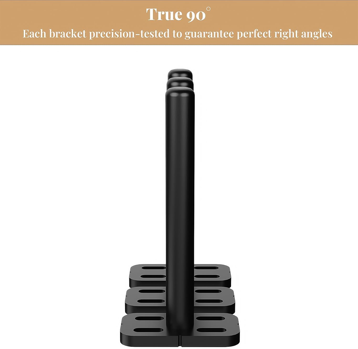 8pcs Wall Shelf Brackets Heavy Duty Floating Shelf Bracket Hidden,Invisible Black Shelving Brackets Decorative Floating Shelf Hardware Heavy Duty,Metal Shelf Support Bracket(8"-8pcs) - Image 8