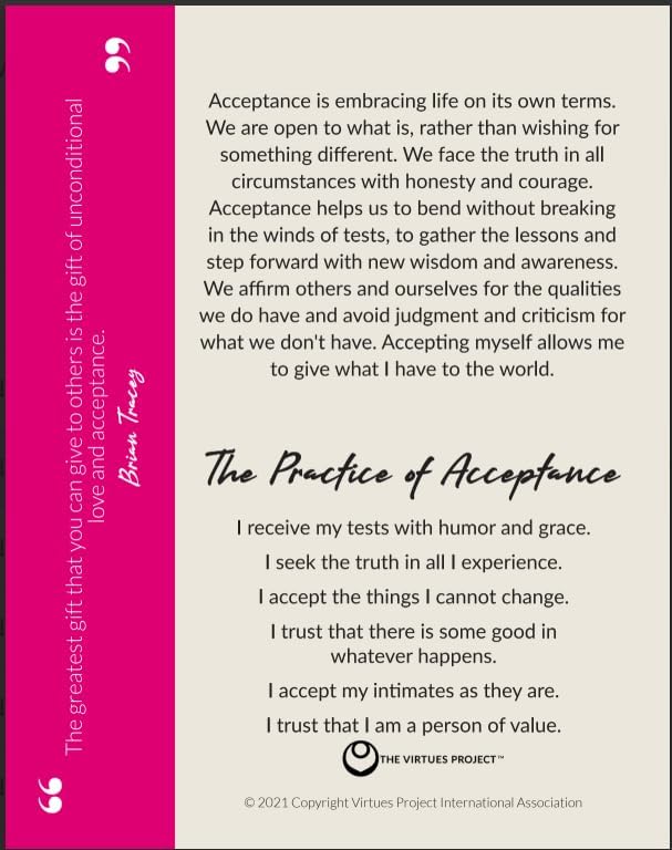The Virtues Reflection Cards 2021 Version, 100 Spiritual Growth Cards for Character Development and Values - Image 4
