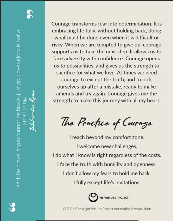The Virtues Reflection Cards 2021 Version, 100 Spiritual Growth Cards for Character Development and Values - Image 6