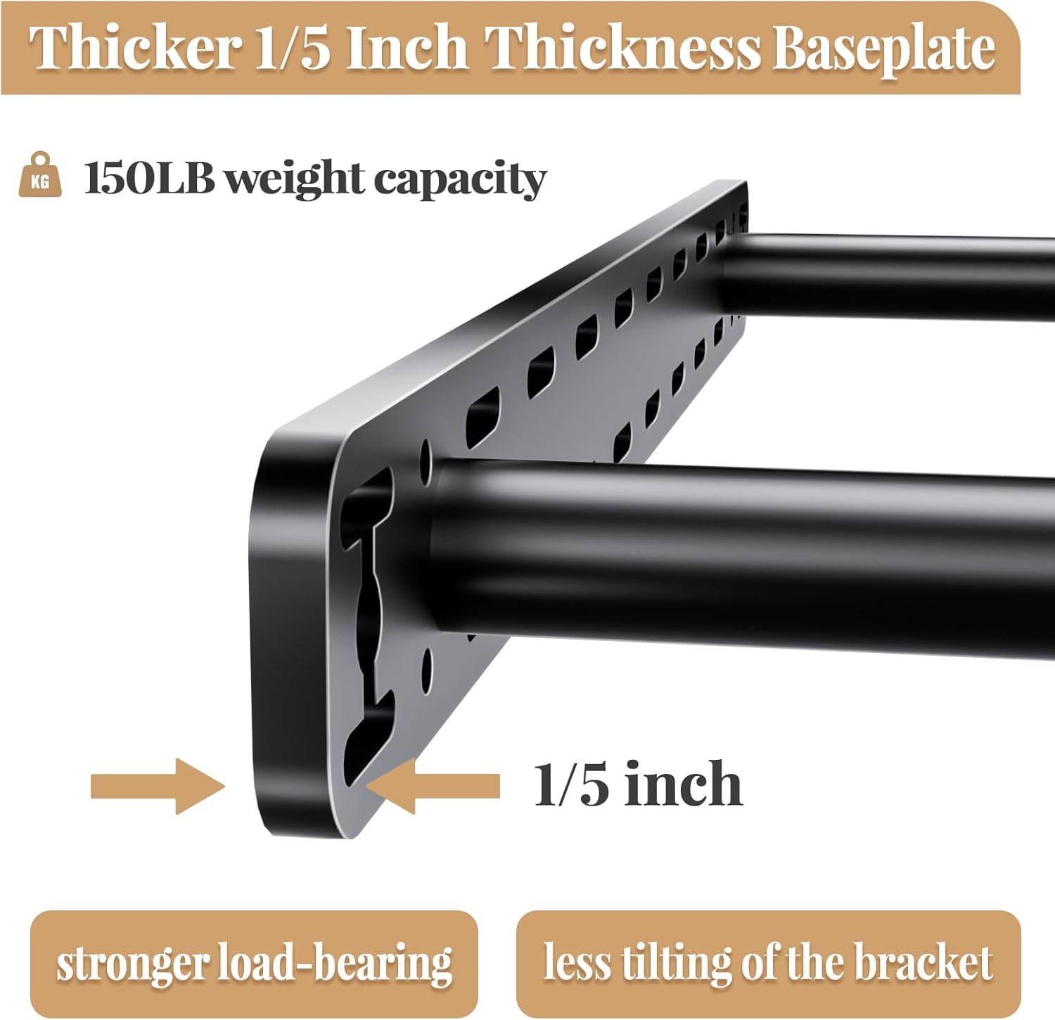 2pcs Floating Shelf Hardware Heavy Duty Hidden Shelf Brackets Support,Wall Mounting Invisible Floating Shelves Bracket with Jig (34" x 8" x 1.5" with Tools) - Image 9