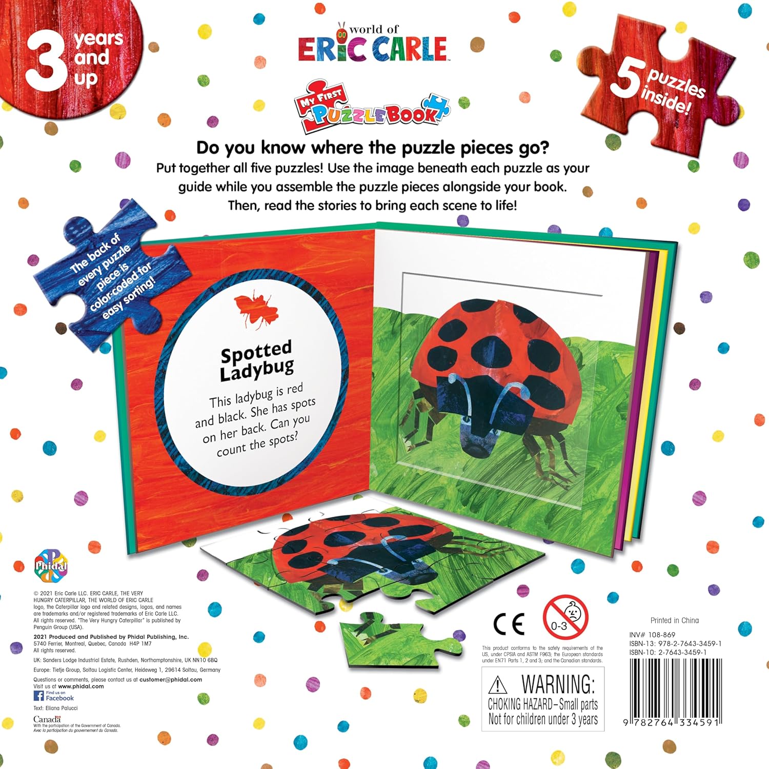The World of Eric Carle My First Puzzle Book - Jigsaw Puzzles for kids, 10-page board book, 5 puzzles to enjoy - Image 3